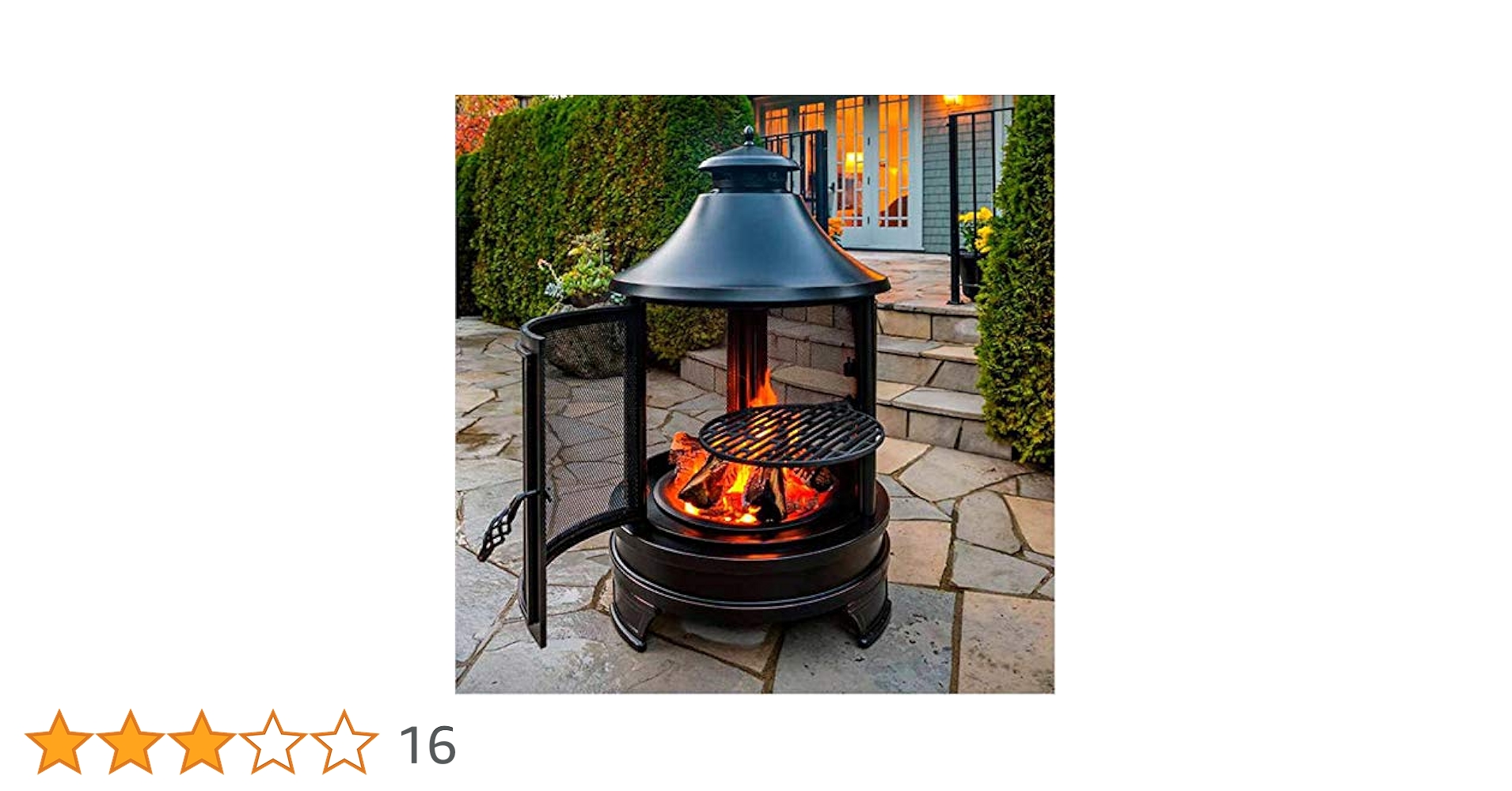 761 未使用 屋外暖炉 ファイヤーピット調理用グリル網付き 屋外暖炉 ファイヤーピット 調理用グリル網付き | Costco Japan